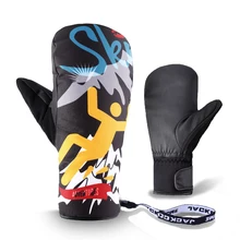 Лыжные перчатки для женщин и мужчин, сноуборд, перчатки для снегохода, мотоциклетные рукавицы, зимние ветрозащитные водонепроницаемые зимние перчатки унисекс