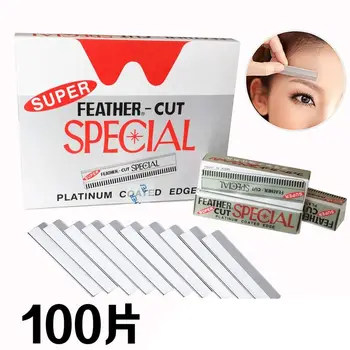 

Besta 100Pcs/set Eyebrow Tattoo Razor Trimmer Face Hair Remover Shaper Trimmer EyeBrow Shaving Make Up Tools Tattoo Accessories