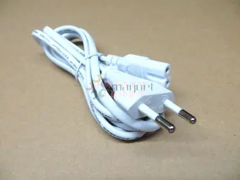 

10pcs/lot 1.5M High Quality EU US Plug White Color 8 Type connector AC Cable Power Cables