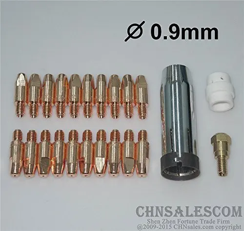 CHNsalescom 23 шт. MB 24KD MIG/MAG сварочный факел Контактный наконечник 0.9x28мм газовая