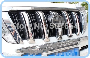 Высокое качество ABS Хром 6 шт Украшение решетки отделка для Toyota Prado 4000/2700