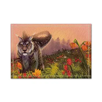 

Carpet Kitchen Mats For Floor Mat The Tiger in the Flowers Bath Rugs Non-Slip Floor Entryways Outdoor Indoor Door Mat