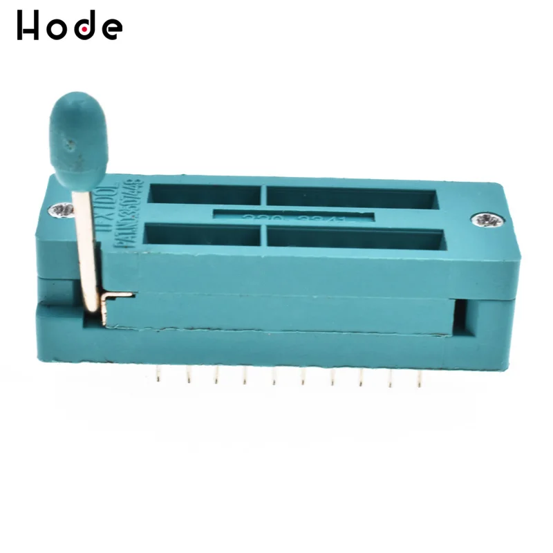 1 шт./лот 16 20 28 32 40 Pin 2 54 мм Green DIP Универсальный ZIF IC тестовый Тип паяльной