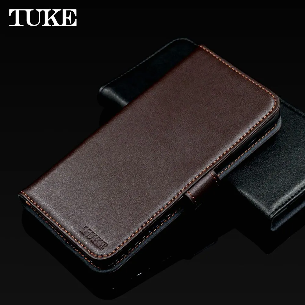 Роскошный чехол книжка TUKE из натуральной кожи для Meizu Meilan A5 M710h кошелек подставка