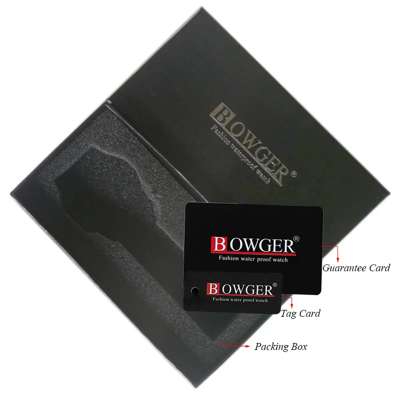 original bowger PAPER GIFT  WATCH BOX watch men luxury packing case