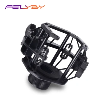 

FELYBY Condenser Microphone Shock Mount Recording Studio Microphone Stand Mic Holder Shockmount Clip Suspension Spider Bracket