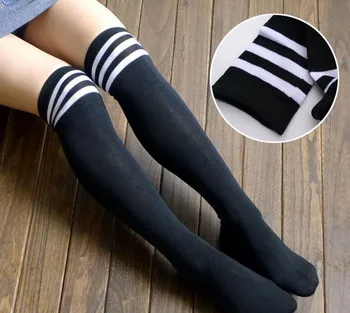 

women's Hosiery Sexy Sheer Knee High Compression Stockings Women Student School Girl Elastic Leg Support Stockings