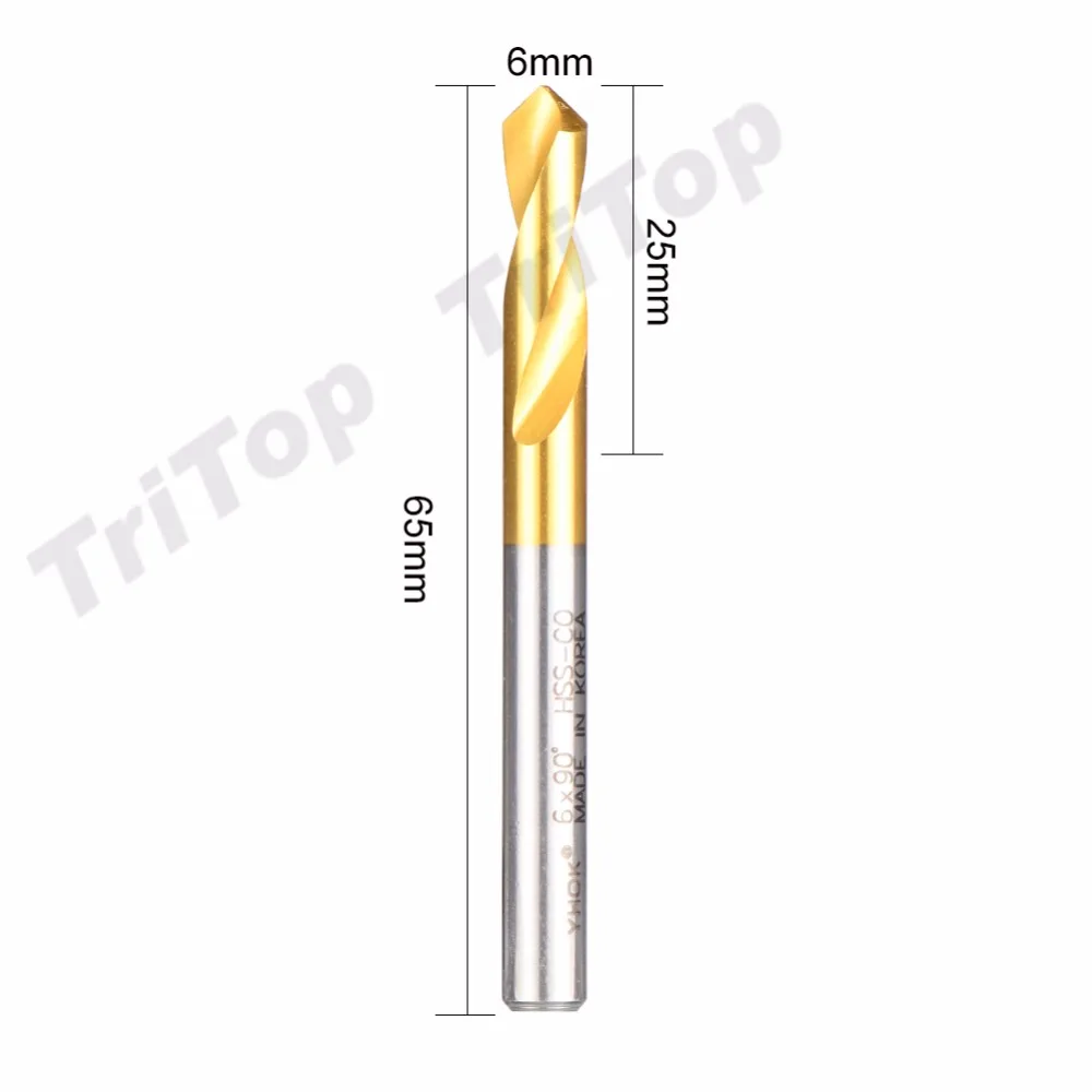 5 шт./лот D6* 90 градусов Новинка года тип высокое качество, содержащий кобальт HSS fixed Point сверло диаметр 6 мм 90 градусов