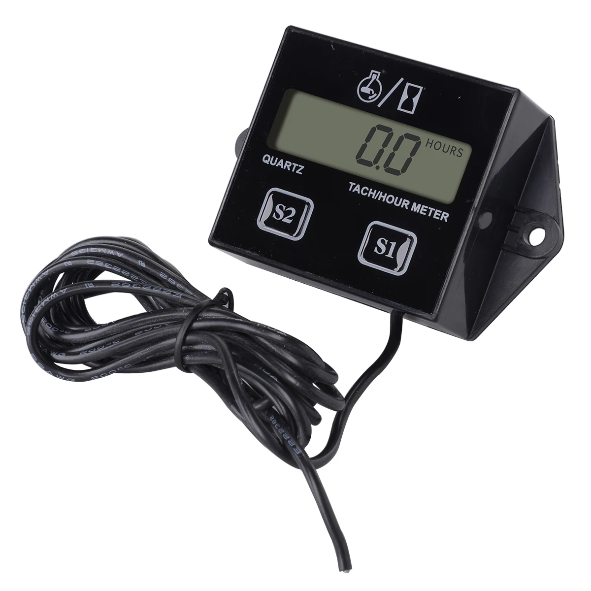 Digital RPM Tach/Hour Meter Tachometer Spark Plugs Gas Engine Universal