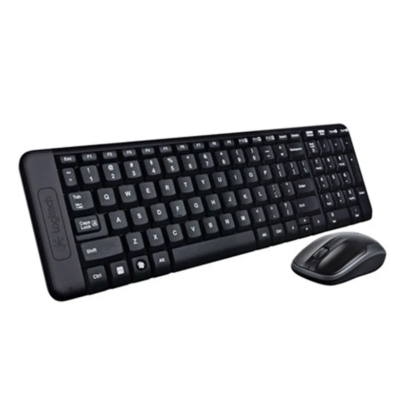 Беспроводная клавиатура и мышь Logitech MK220 набор для игр оригинальная оптическая