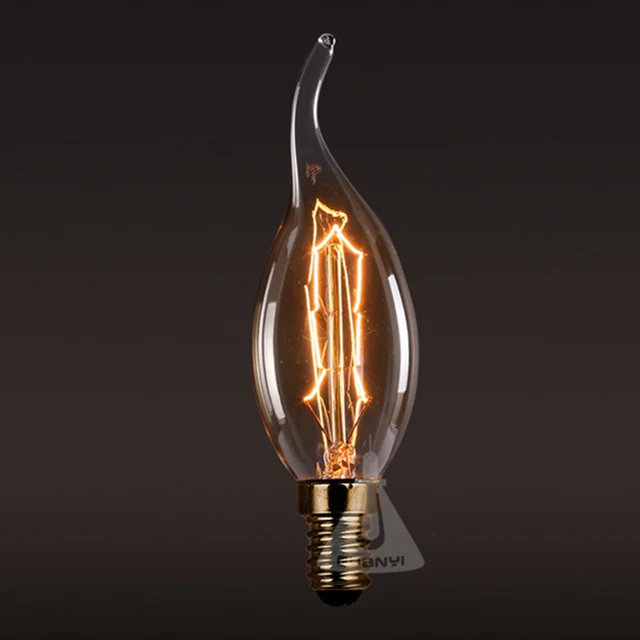 lightinbox 10pcs carbon art antique style light bulbs e14s 220v