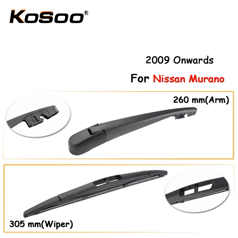 KOSOO Auto Rear Car Wiper Blade For Nissan Murano,305mm 2009 Onwards