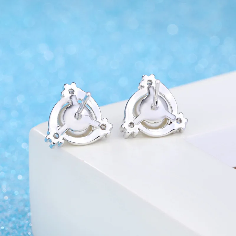 Женские серьги tremella ювелирные изделия гвоздики из джинсовой ткани посеребренные