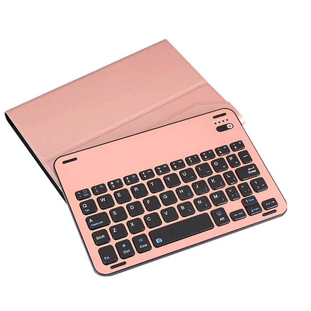 For iPad mini Bluetooth Keyboard Leather Case Metal Smart Keyboard Cover Wireless keyboard for ipad mini1/ mini2/ Mini3/Mini4