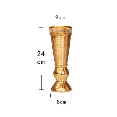 Позолоченная керамическая ваза для гостиной и сада, цветочный горшок, украшение комнаты, аксессуары для украшения дома - Цвет: B