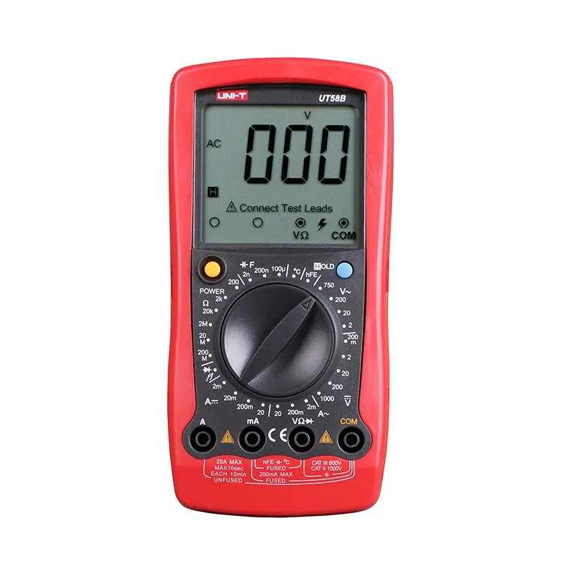 

UNI-T UT58B General Manual Digital Multimeters w/ Temperature test LCR Meter Ammeter Multitester Multimetro Free Shipping
