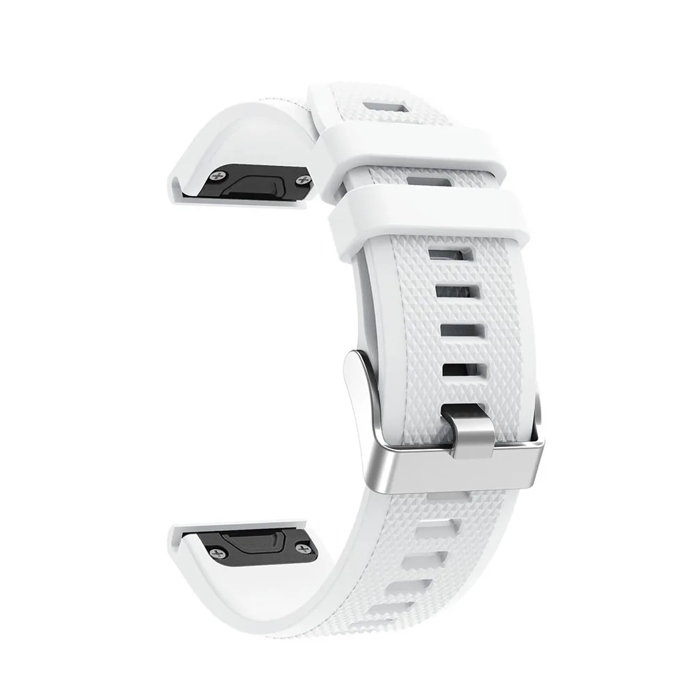 22 мм ремешок для наручных часов Ремешок для Garmin Fenix 5 Смарт-часы быстросъемный силиконовый легкий ремешок для наручных часов Ремешок для Garmin Forerunner 935 - Цвет ремешка: White