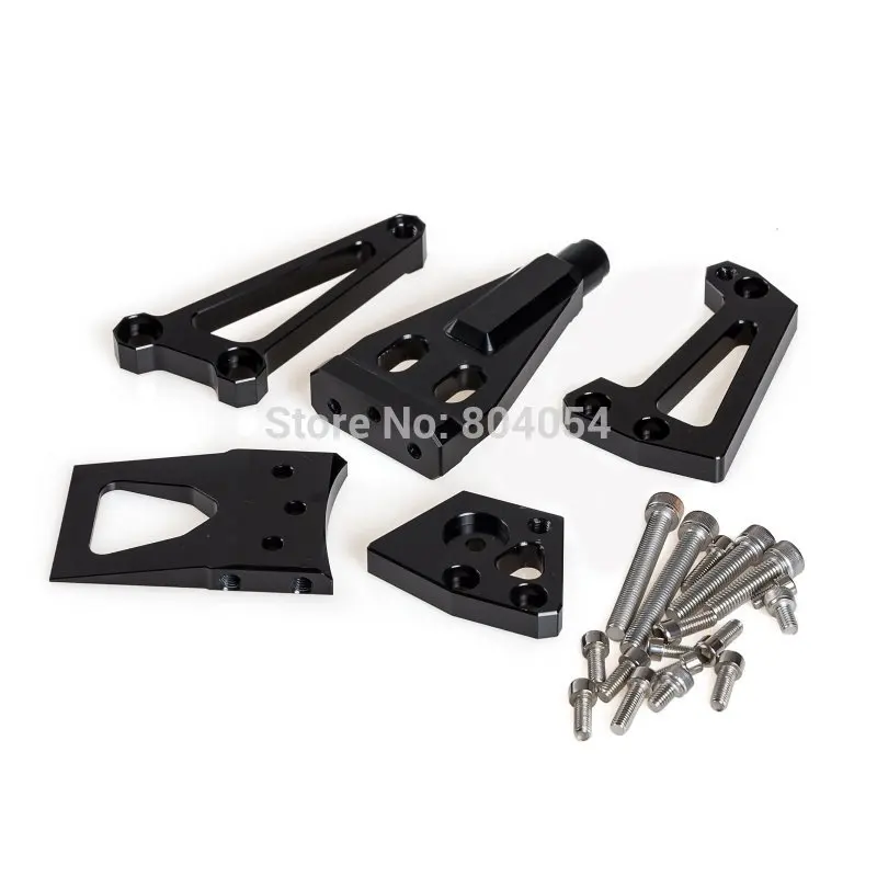 

Steering Damper Mounting Kit For Kawasaki ER-6N ER-6F ER6N ER6F Ninja 650R 2009 2010 2011 Black Factory Price