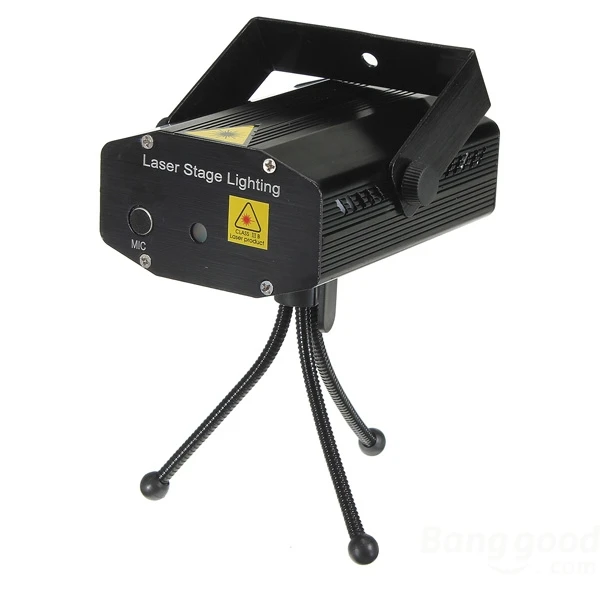 

Mini LED R&G Laser Projector Stage Lighting Adjustment DJ Disco Party Club Black