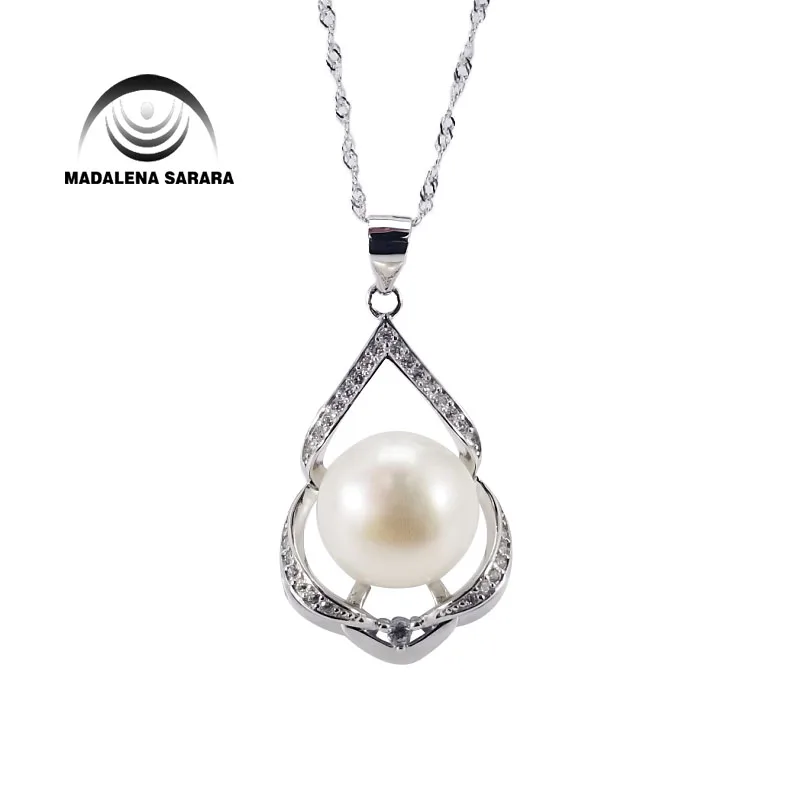 KnSam Women Pendant Necklace 925 Sterling Silver Cz Star and Moon Silver
