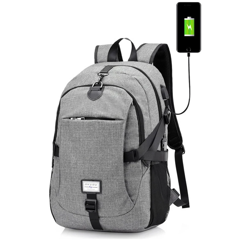 

2018 Men Backpacks Oxford Multifunction USB charging Backpack College Student School Backpack Bag for Teenagers Laptop Backpacks