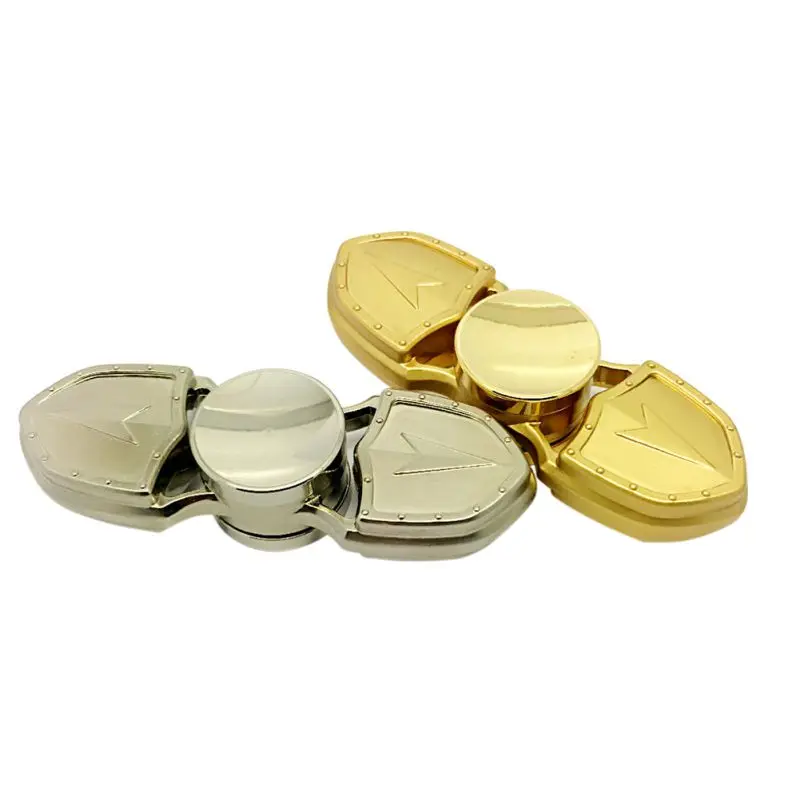 

Finger Hand Spinner With Box Finger Mini Gyro Decompression Relaxing Kids Adult Toys Silver Gold