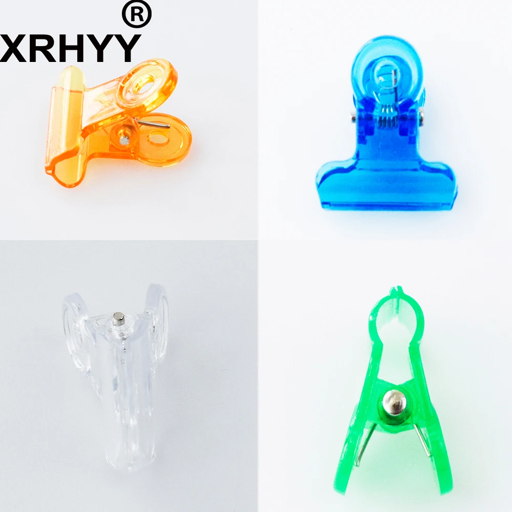 

XRHYY Pack Of 40 Mini Colorful Plastic Bulldog Clips Utility Paper Clips Hinge Clips For Paper Organizers Home Office Use (2 CM)