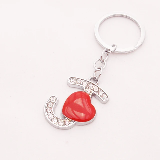 free shipping chaveiros chaves hot sale rhinestone keyring letter j keychain