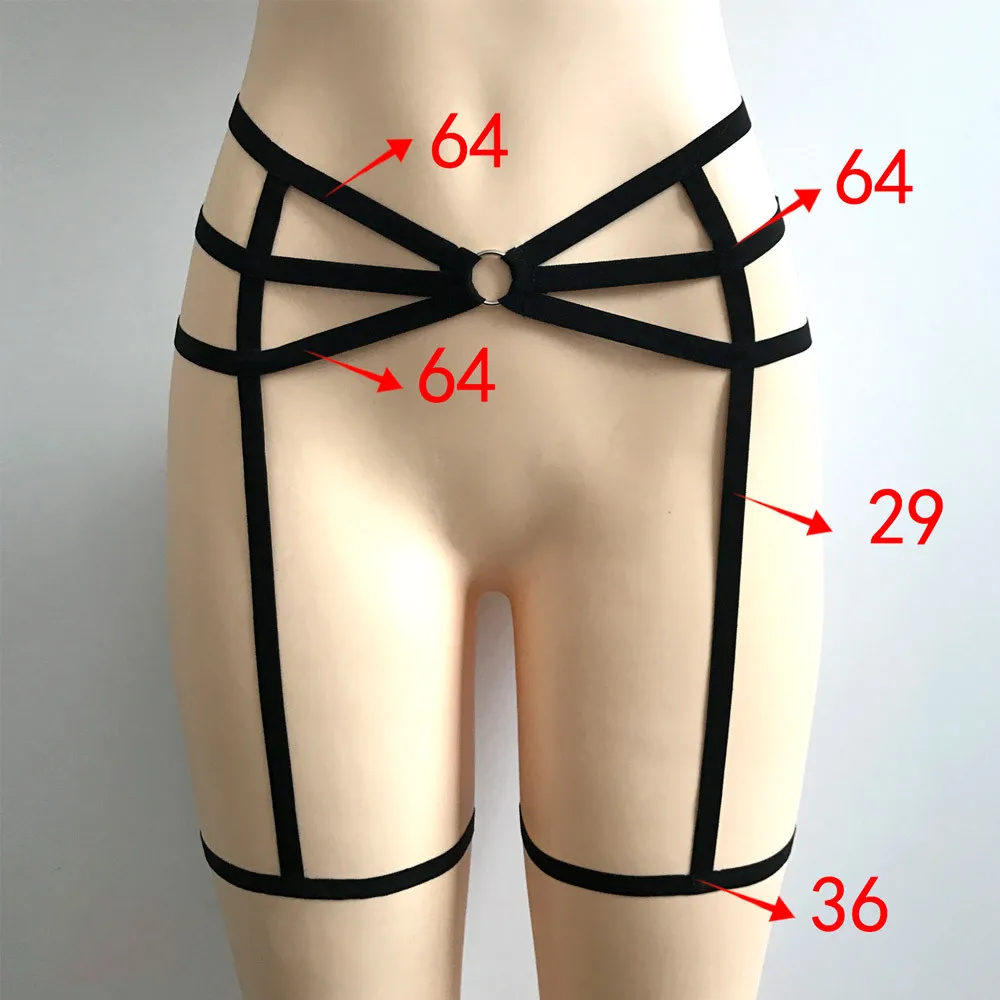 Trendzone 5/20 Женские сексуальные эластичные гетры в готическом стиле, пояс для ног, украшение для ног, трусики, нижнее белье