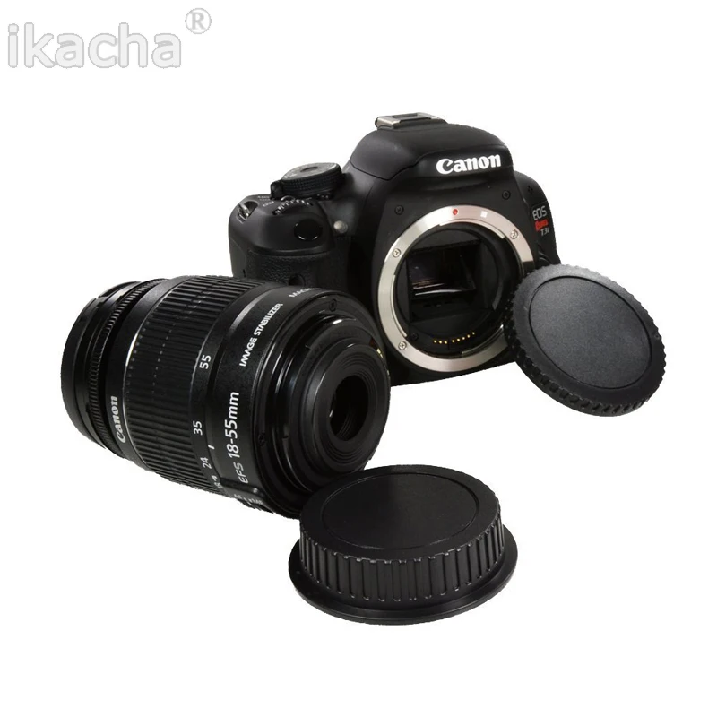  Canon Camera Body Cap + Rear Lens Caps (4)