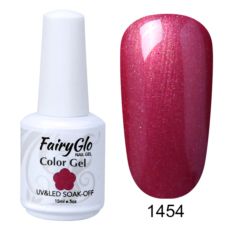 1454 FairyGlo флуоресцентный неоновый УФ-гель для ногтей Дизайн ногтей гель лак замачиваемый Vernis полуперманентный лак для ногтей 15 мл - Цвет: 1454