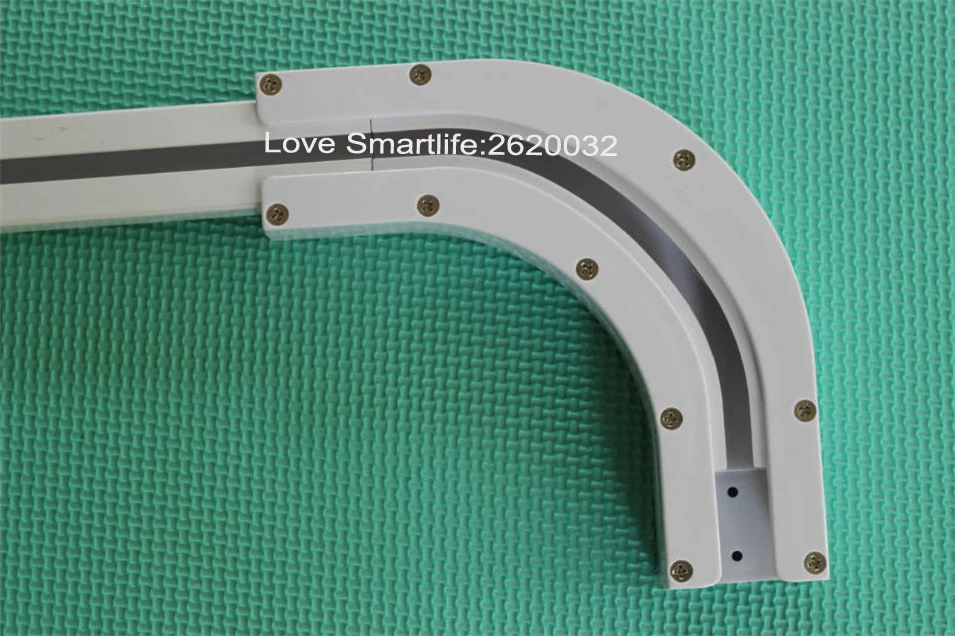 High Quality Dooya 90135 Degree Electric Curtain Track Rail Joint Bracket Connector for U Type L Type Window Track Accessories-4