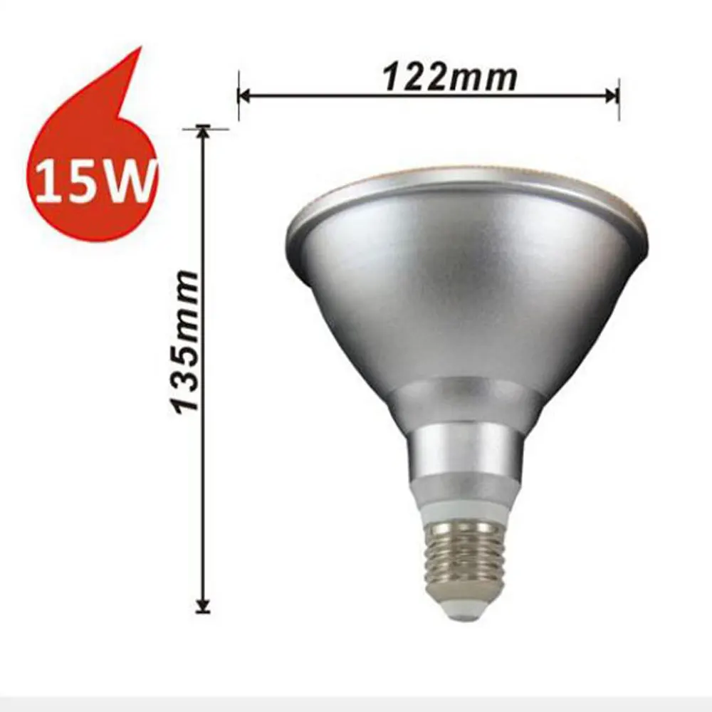 Светодиодный Par38 15 Вт E27 Par 38 Светодиодный прожектор SMD 5730 зонтик bulblight refletor Водонепроницаемый 110 в 120 в 220 в 240 в