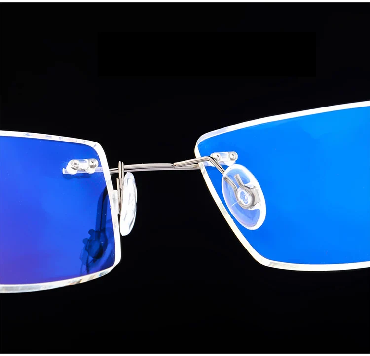 Анти-синий светильник, компьютерные очки без оправы, складная оптическая оправа для очков, гибкая оправа для очков по рецепту, прозрачные линзы Z0
