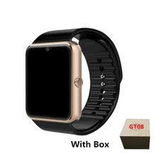 Relógio inteligente Android Relógio GT08 Com Sim Slot Para Cartão TF Empurre Mensagem Conectividade Bluetooth Telefone Android PK DZ09 Y1 Smartwatch