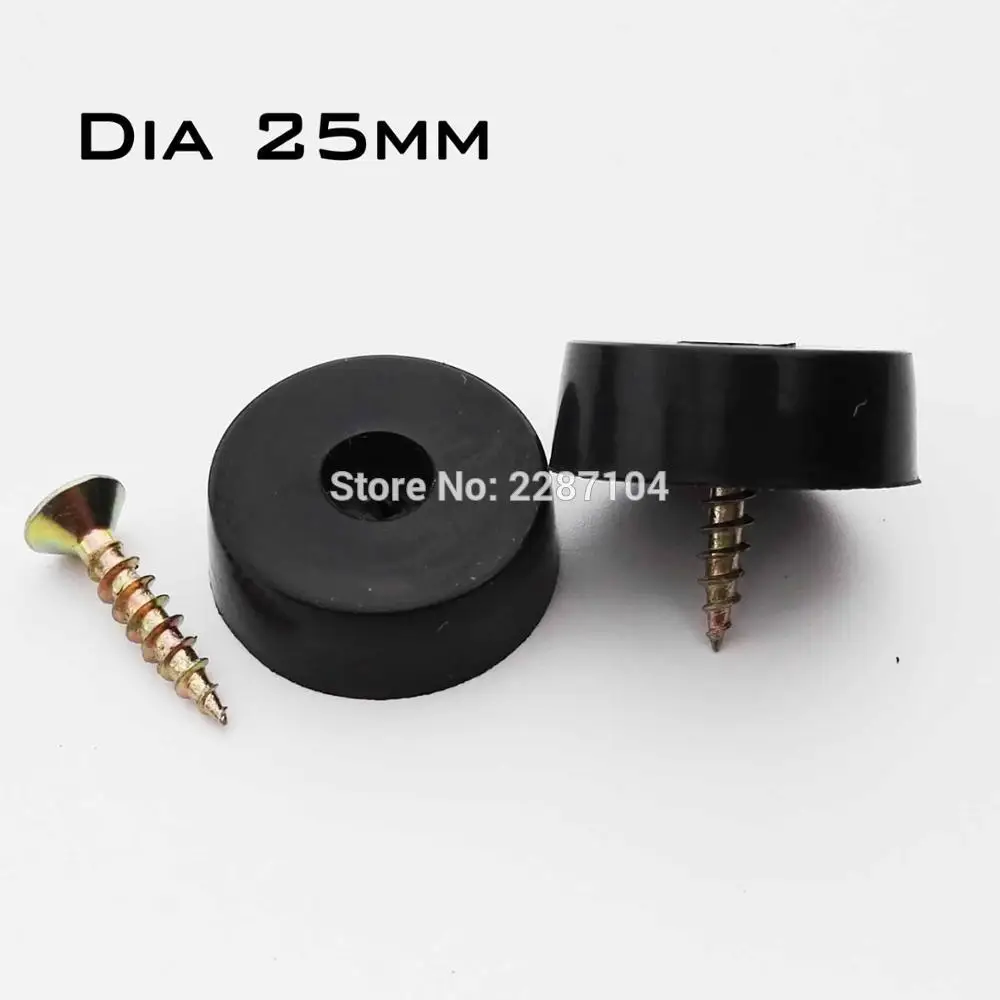 12x 검정색 Duable 부드러운 고무 가구 의자 테이블 피트 다리 바닥 미끄럼 방지 글라이드 충격 바닥 보호기 패드의 비 소음 나사