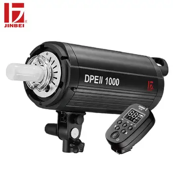 

JINBEI DPE II-1000 1000Ws Powerful Studio Flash Wireless Control GN98 Photo Strobe LCD Display Bowens with Trigger