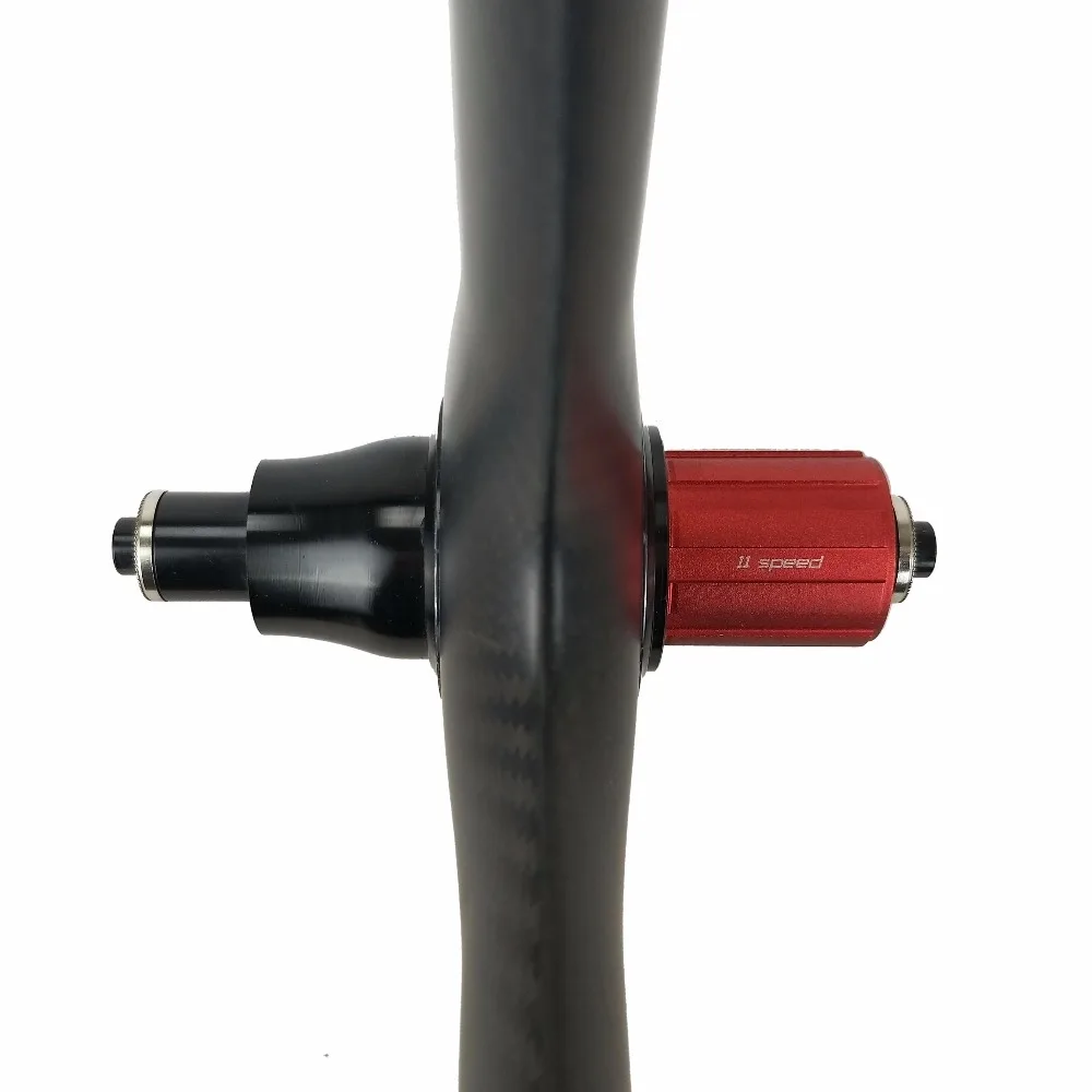 New Design Clincher Carbon 23mm width Aluminum Braking Surface Road/Track/Fixed Gear Wheelset carbon tri spoke wheels 700c
