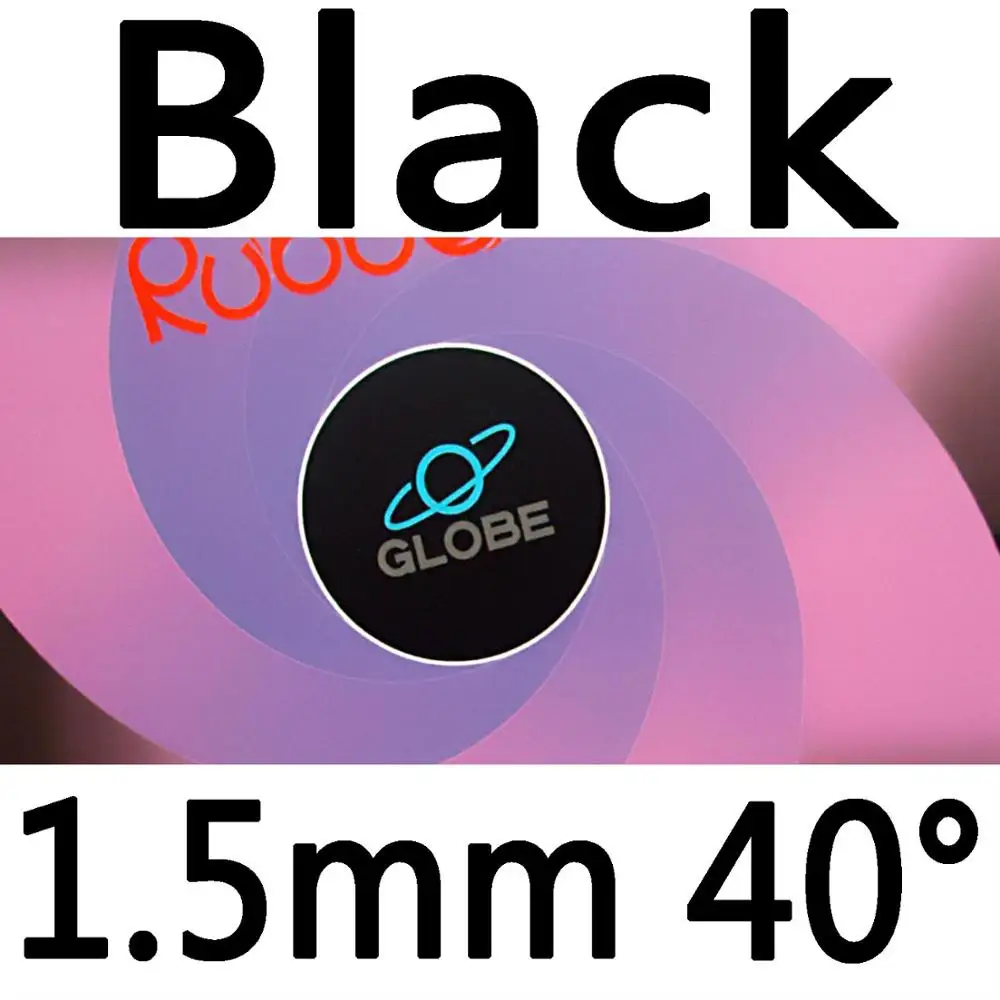 Глобус 999 пипсов в настольный теннис/pingpong резина с японской губкой - Цвет: black 1.5mm H40