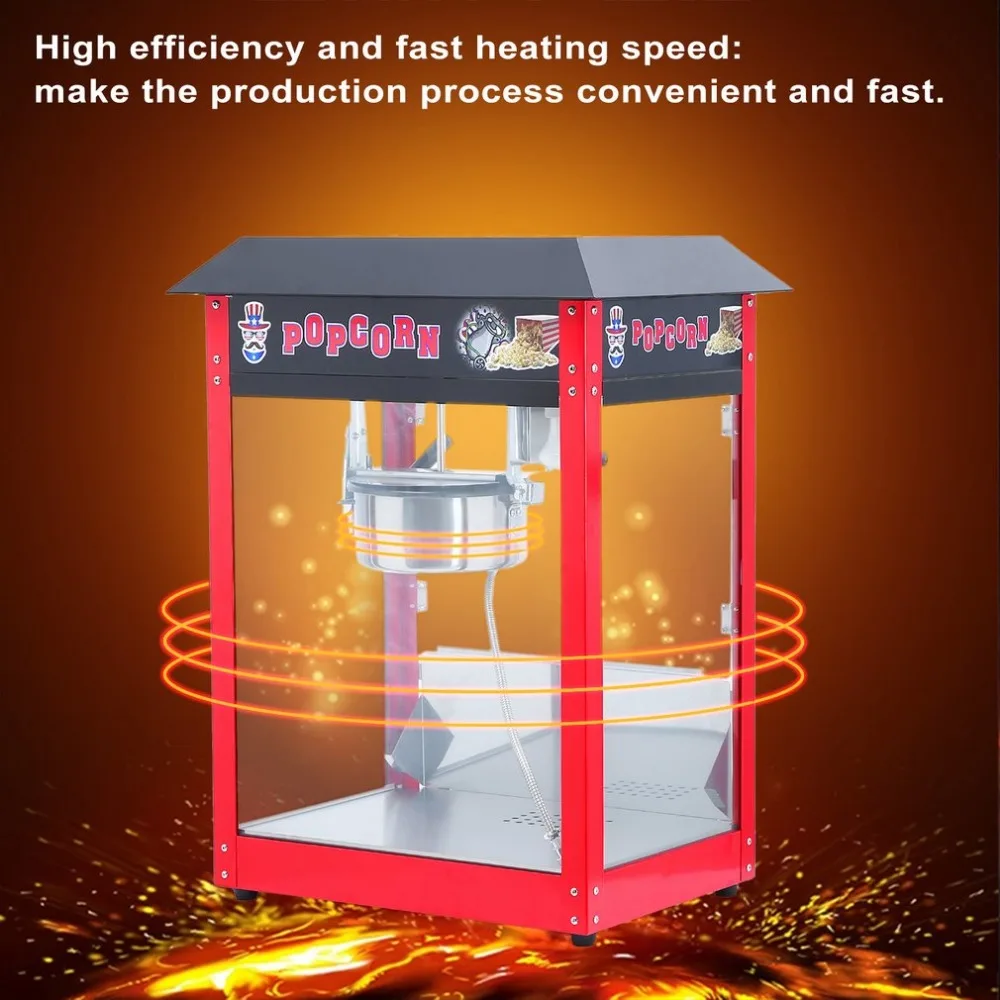 

Newest Retro Style Small Popcorn Maker Machine Electric Automatic Popcorn Machine Stainless Steel Thermal Insulation System