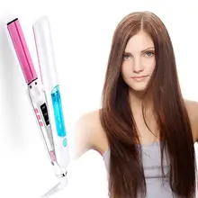 Профессиональный Керамический выпрямитель для волос с паром, интеллектуальная Паровая отрицательная ионизация волос, выпрямляющие Инструменты для укладки волос