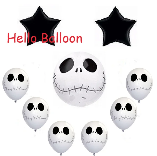 new 9pcslot jack skellington latex balloon nightmare before christmas decoration halloween balloon birthday balloon - Jack Skeleton Christmas Decorations new 9pcslot jack skellington latex balloon nightmare before christmas decoration halloween balloon birthday balloon - Jack Skeleton Christmas Decorations