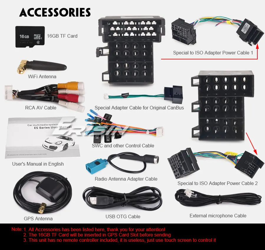 Clearance Erisin ES4863C 7" Car DVD Player GPS Android 8.1 DAB+ 4G Wifi TPMS DVR for Mercedes Benz Viano Vito W203 23