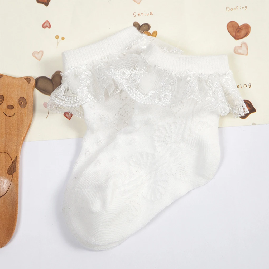 0-2Years носки для новорожденных младенцев кружева принцесса чесаный хлопковые носки для девочек на лето и весну для младенцев носки для