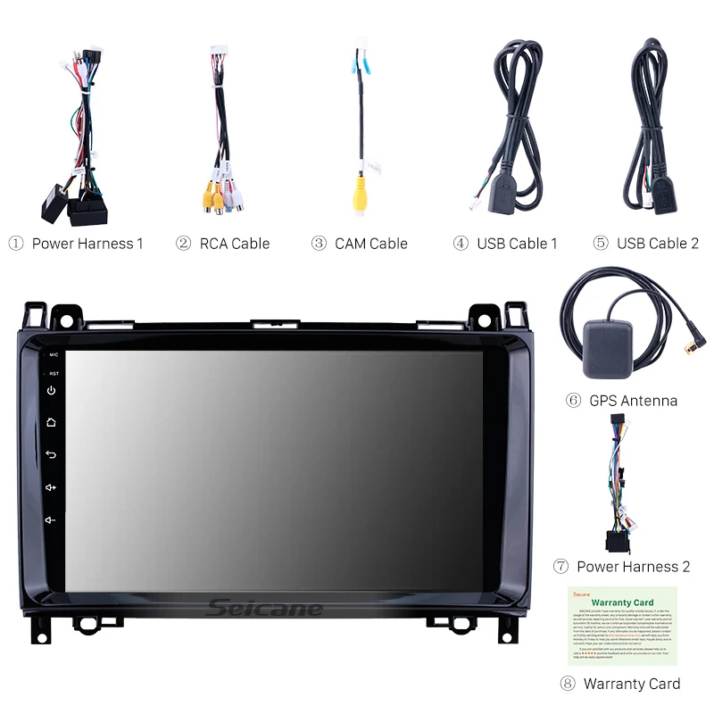  Seicane Android 81 coche Multimedia Player GPS estéreo automático para Mercedes Benz B W245 B150/Sp