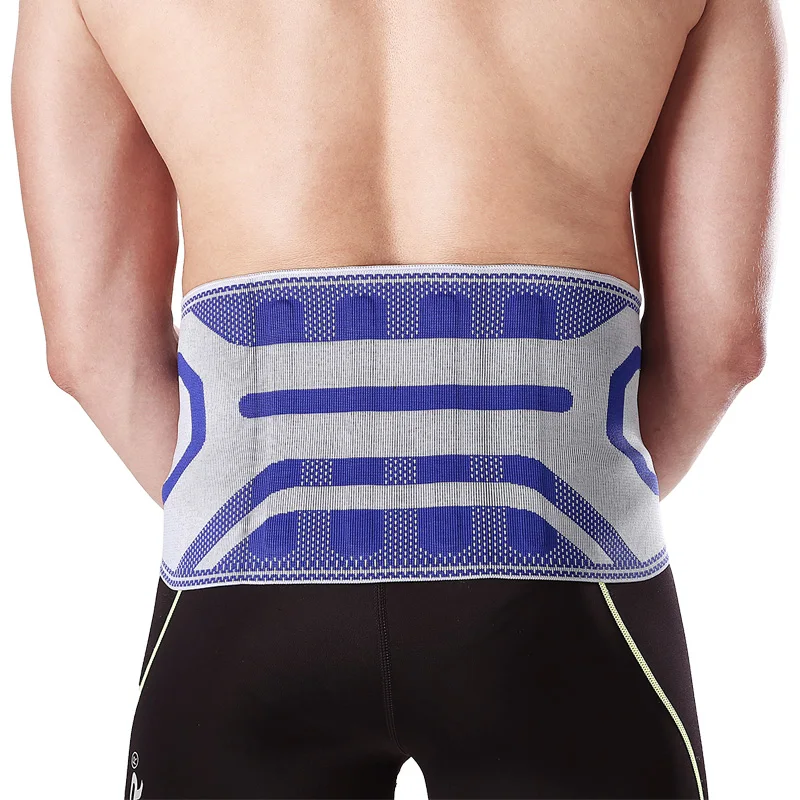  Adjustable Elastic Spring Sport Waist Support Guard Protecting Durable Black Man Woman Waist Brace Gym Accessories M6085