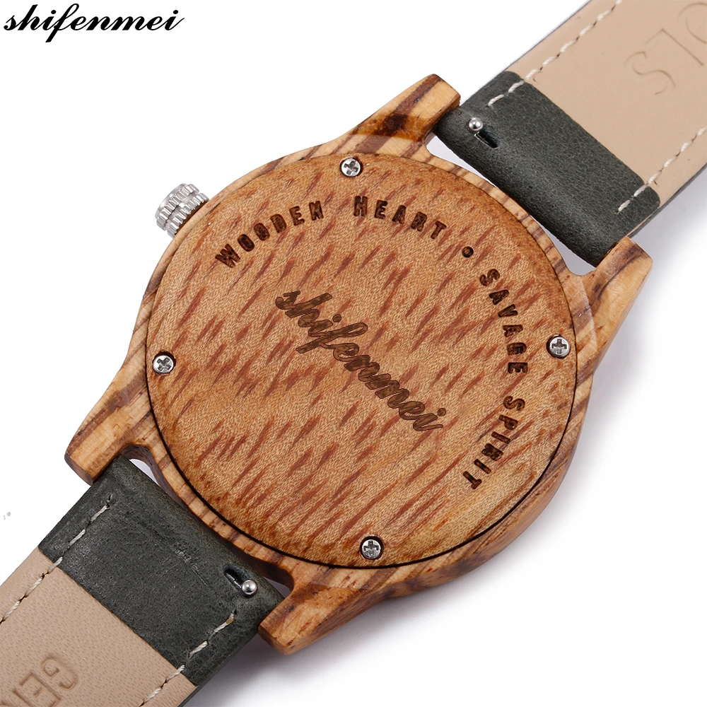 high quality wooden case quartz watch for men unisex fashion wristwatches women ladies casual watches drop shipping genuine leather strap Luminous hands (27)