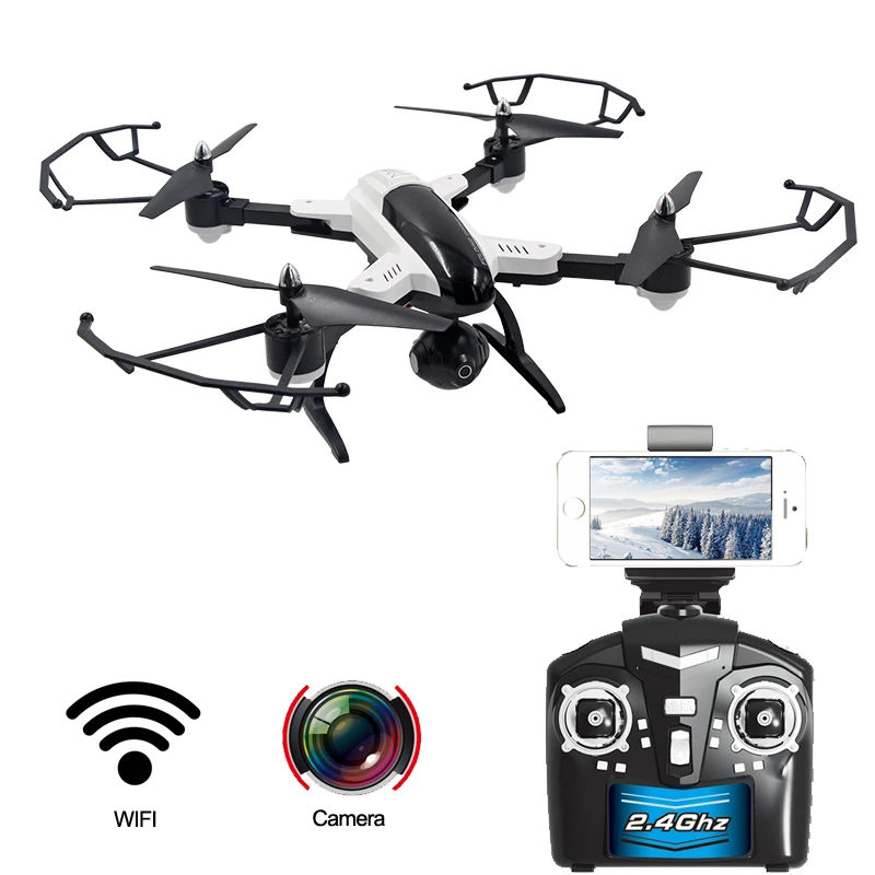 Buy Cheap 2.4G 6 gyroscope 0.3MP RC drone with camera RC Quadcopter with HD camera Wifi Real-time transmission FPV RTF height setting