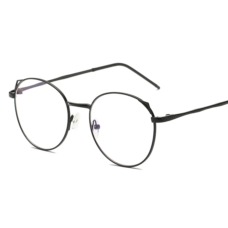 Lunettes de mode femelle ovale en metal cadder femmes de lunettes прозрачные lunettes Lunettes Hommes - Цвет оправы: C1