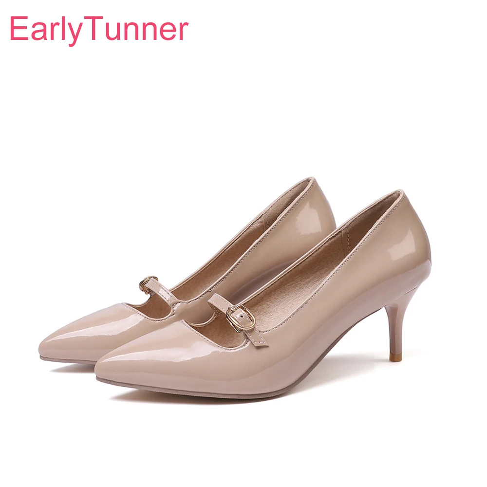 2019 Brand New Glamour Apricot Red Women Wedding Pumps Sexy Lady